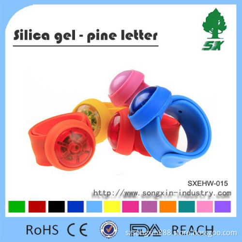 LED Silicone Bracelet With Customized Logo For Night Club, Pubs, Concert, Holidays, Night Racing Or Party